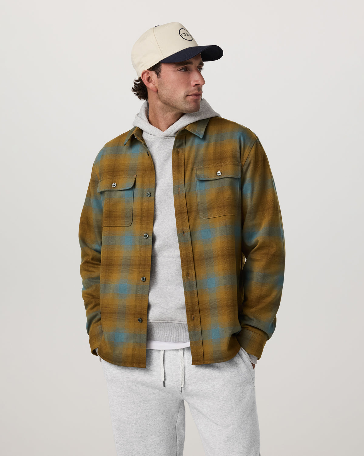 Long Sleeve Flannel Button Down Men's Bluegrass Shirt