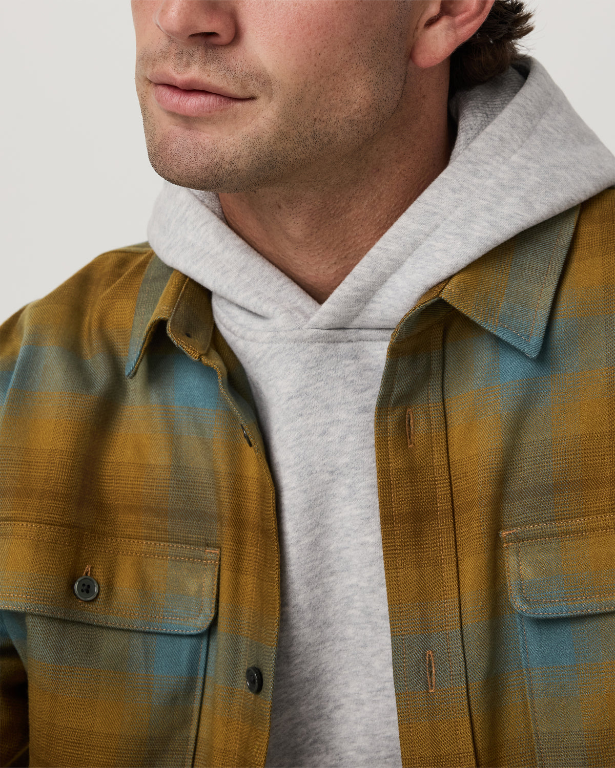 Long Sleeve Flannel Button Down Men's Bluegrass Shirt - Image 2