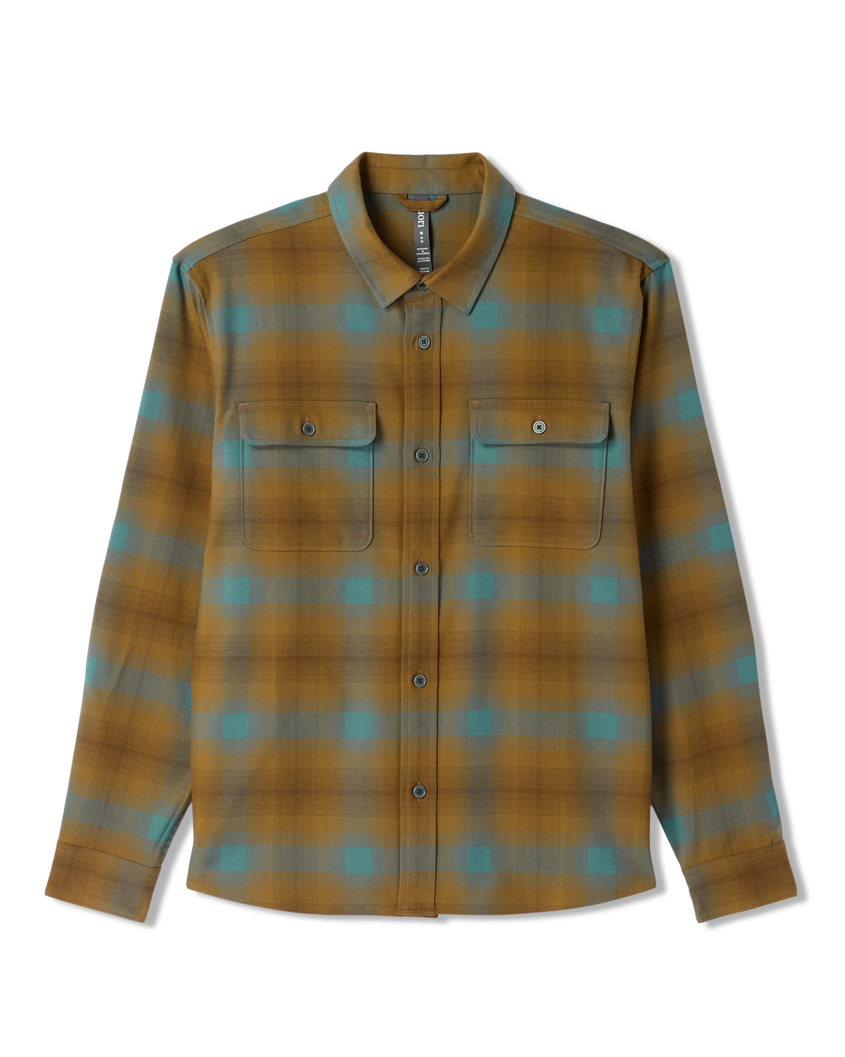 Long Sleeve Flannel Button Down Men's Bluegrass Shirt - Image 6