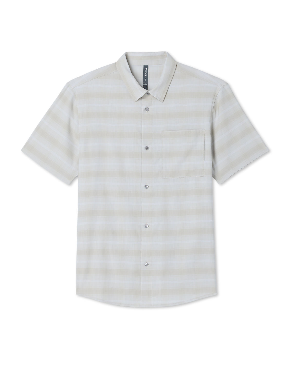 Men's Short Sleeve Plaid Button Down Shirt Sandalwood - Image 6