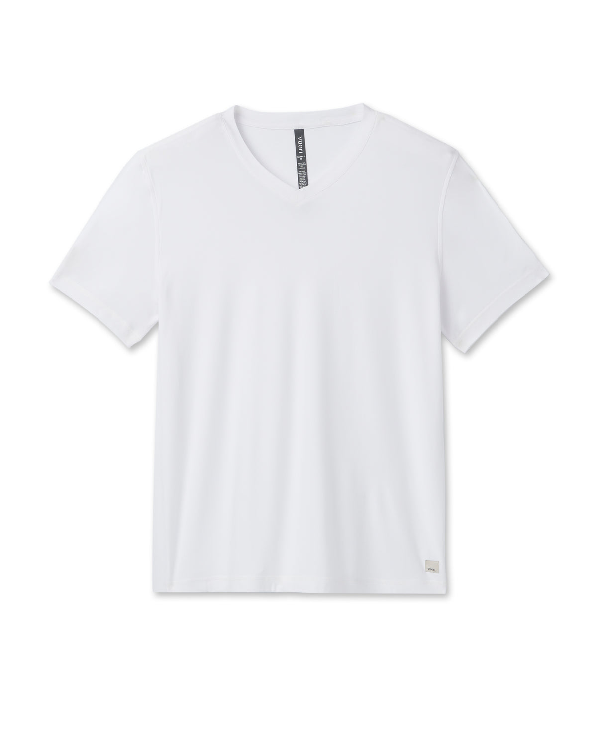 Strato Tech V-Neck Men's White Workout Shirt - Image 4