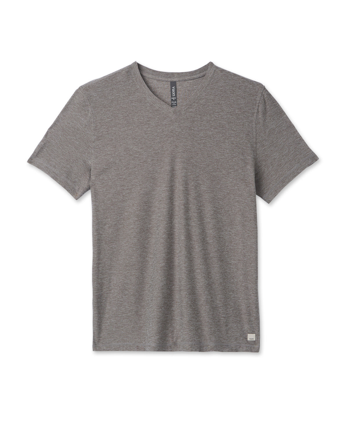 Strato Tech V-Neck Men's Heather Grey Shirt - Image 4