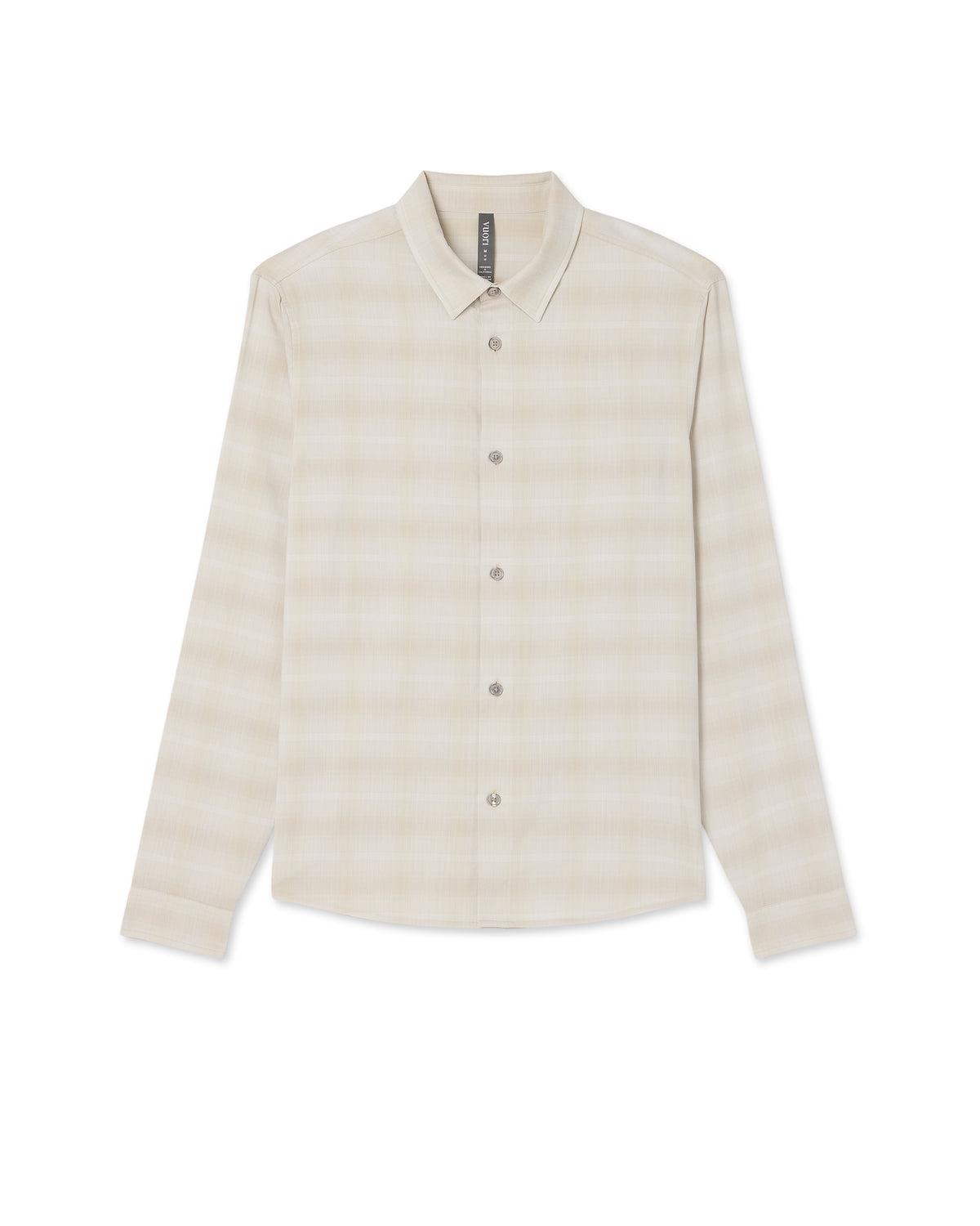 Men's Long Sleeve Plaid Button Down Shirt Sandalwood - Image 6