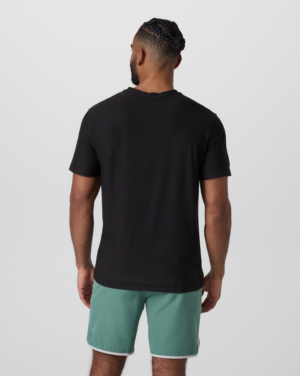 Strato Tech V-Neck Tee Black Workout Shirt - Image 3