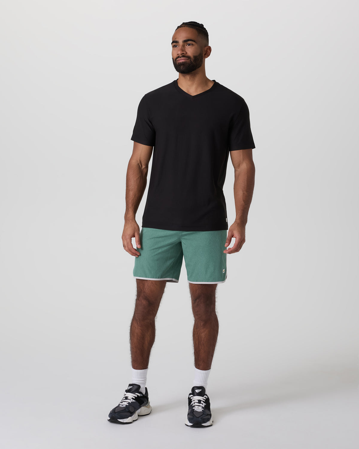 Strato Tech V-Neck Tee Black Workout Shirt - Image 5