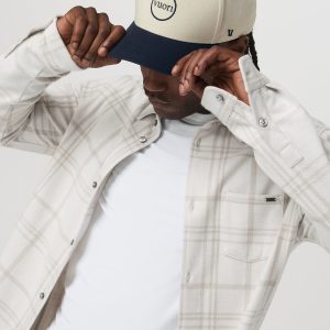 Seaview Plaid Button Down Shirt Men's Dove Shirt