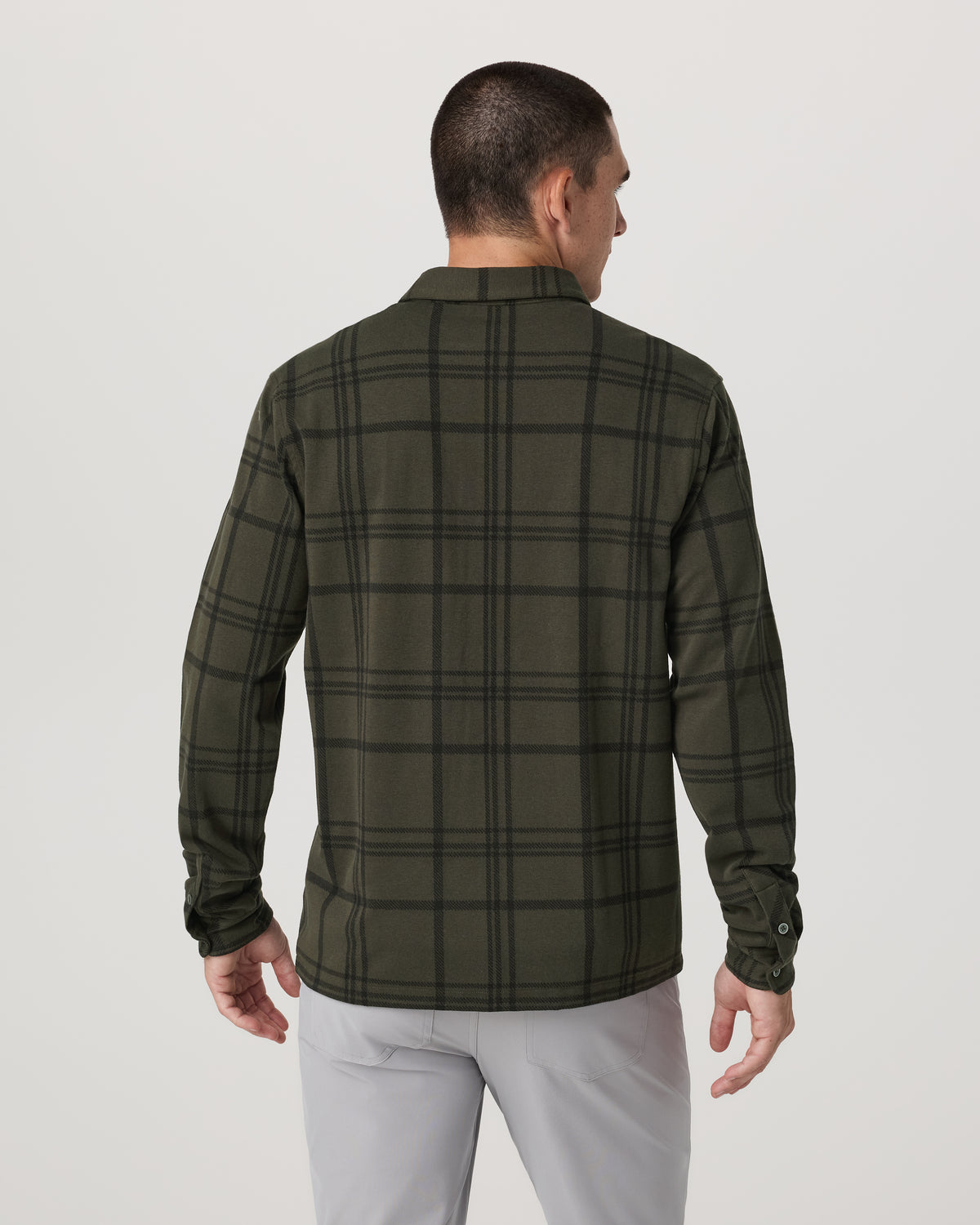 Seaview Plaid Button Down Shirt Dark Oregano Shirt - Image 4