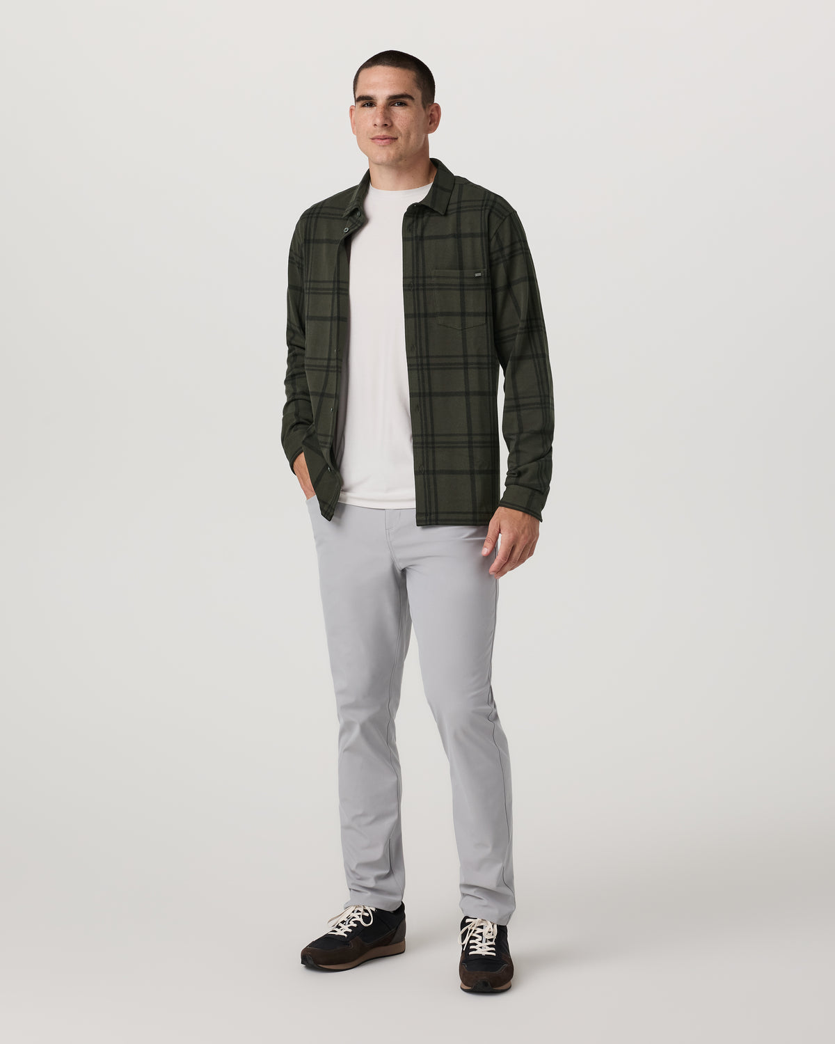 Seaview Plaid Button Down Shirt Dark Oregano Shirt - Image 5