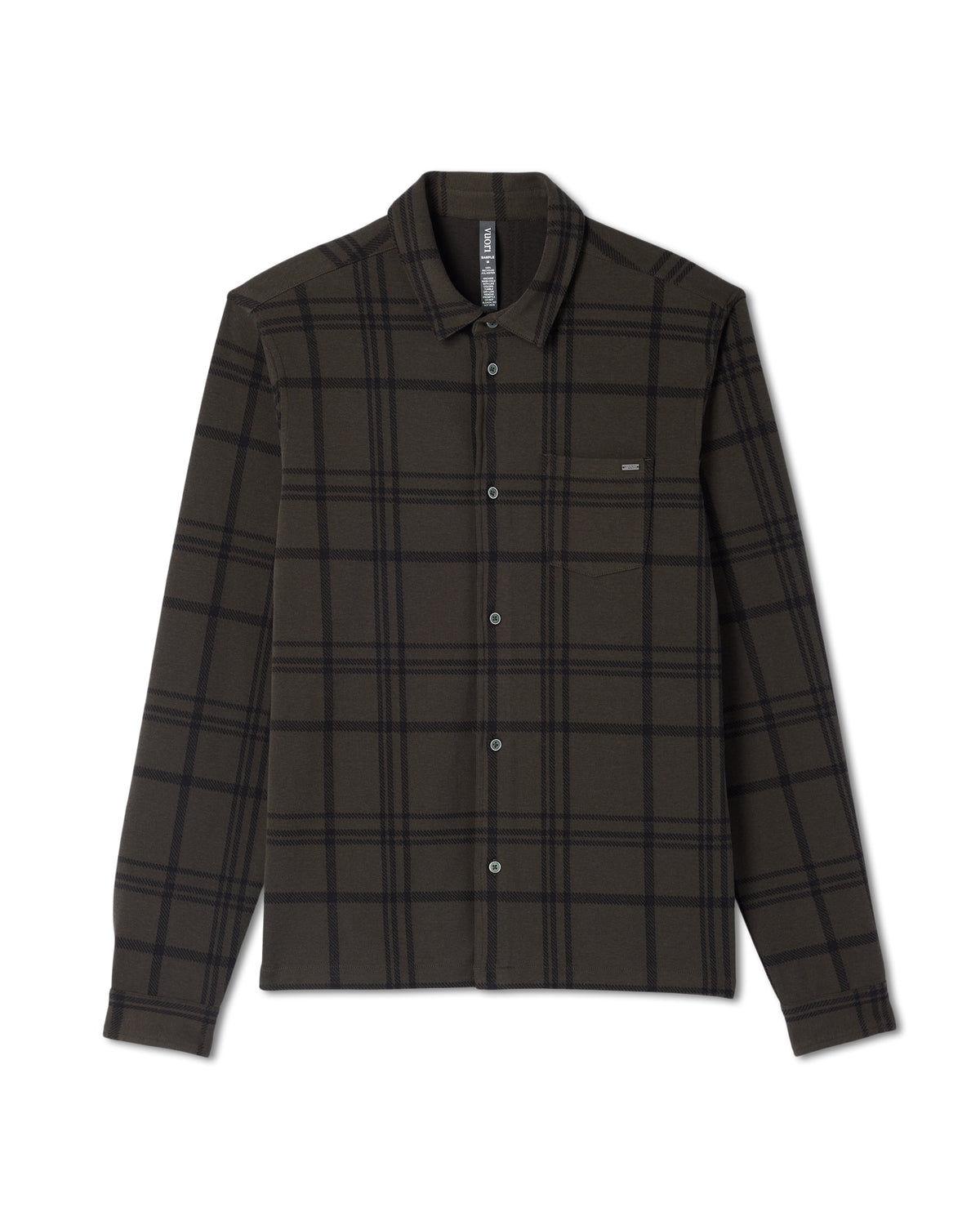 Seaview Plaid Button Down Shirt Dark Oregano Shirt - Image 6