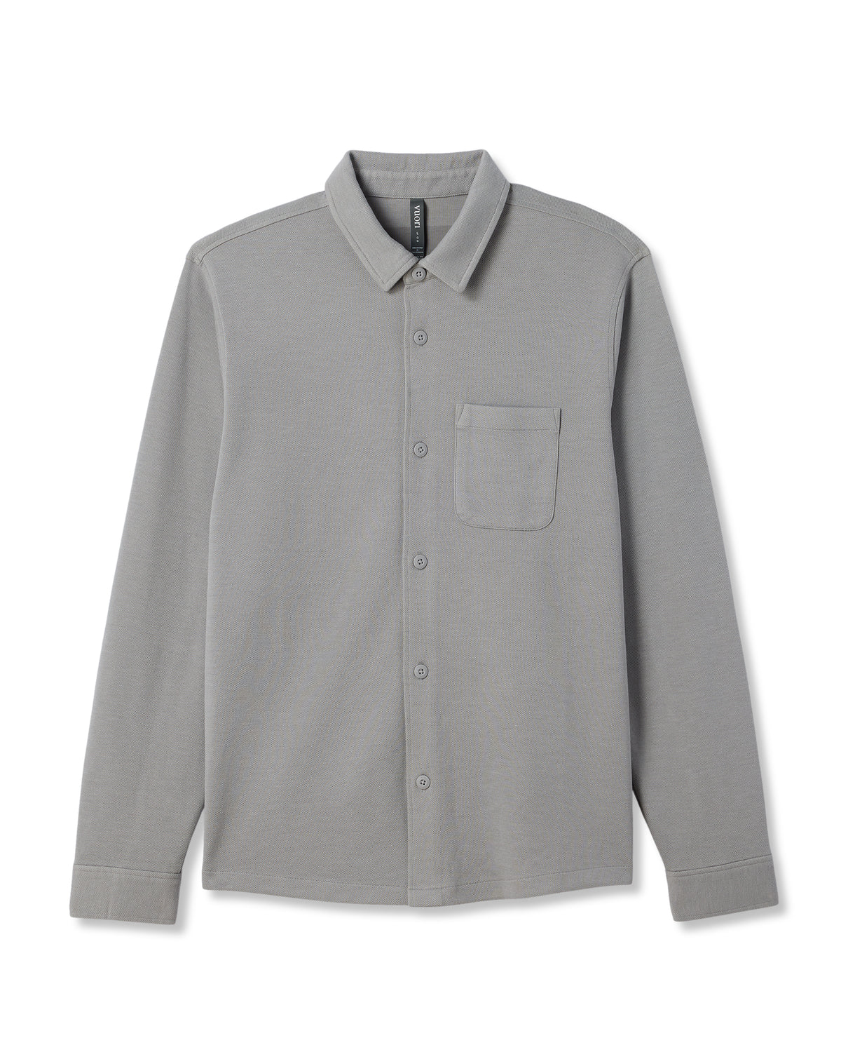Jeffreys Overshirt Men's Grey Button-Up Shirt - Image 6