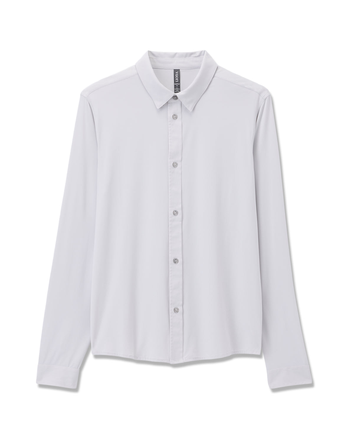 Long Sleeve TravelLite Button Down Frost Grey - Image 6