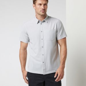 Short Sleeve Bridge Button Down Vapor Dot