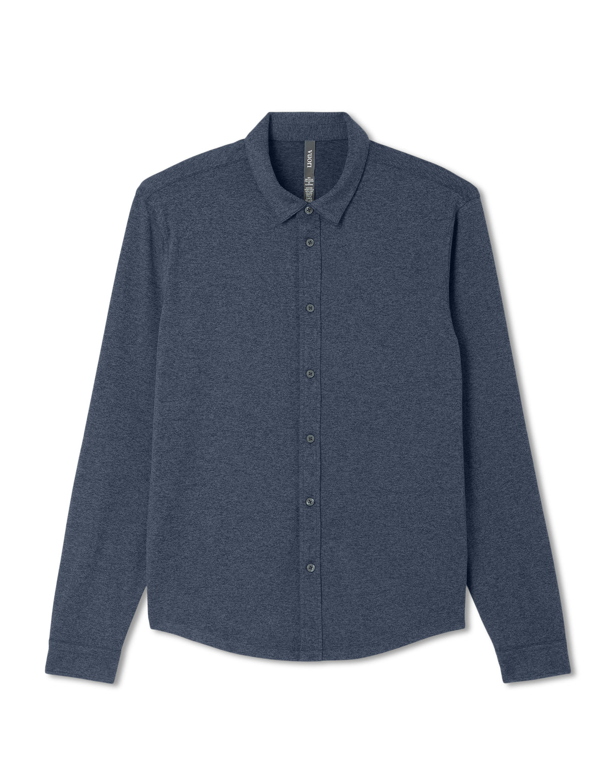 Men's Long Sleeve Ponto Button Down Azure Heather - Image 6