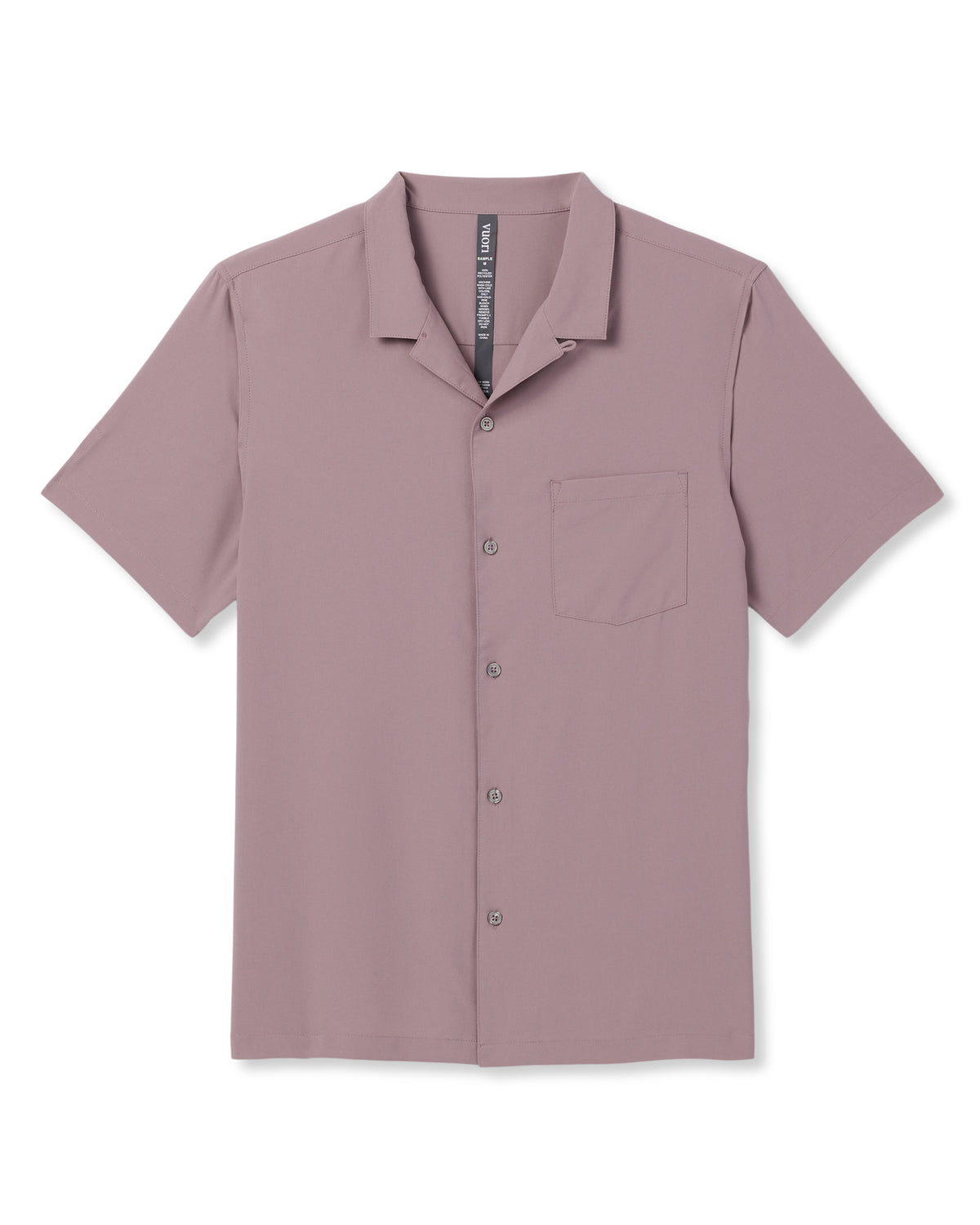 Seaport Button Down Men's Dark Umber Short Sleeve - Image 6