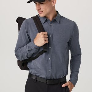 Long Sleeve Bridge Button Down Men's Moonlight Shirt