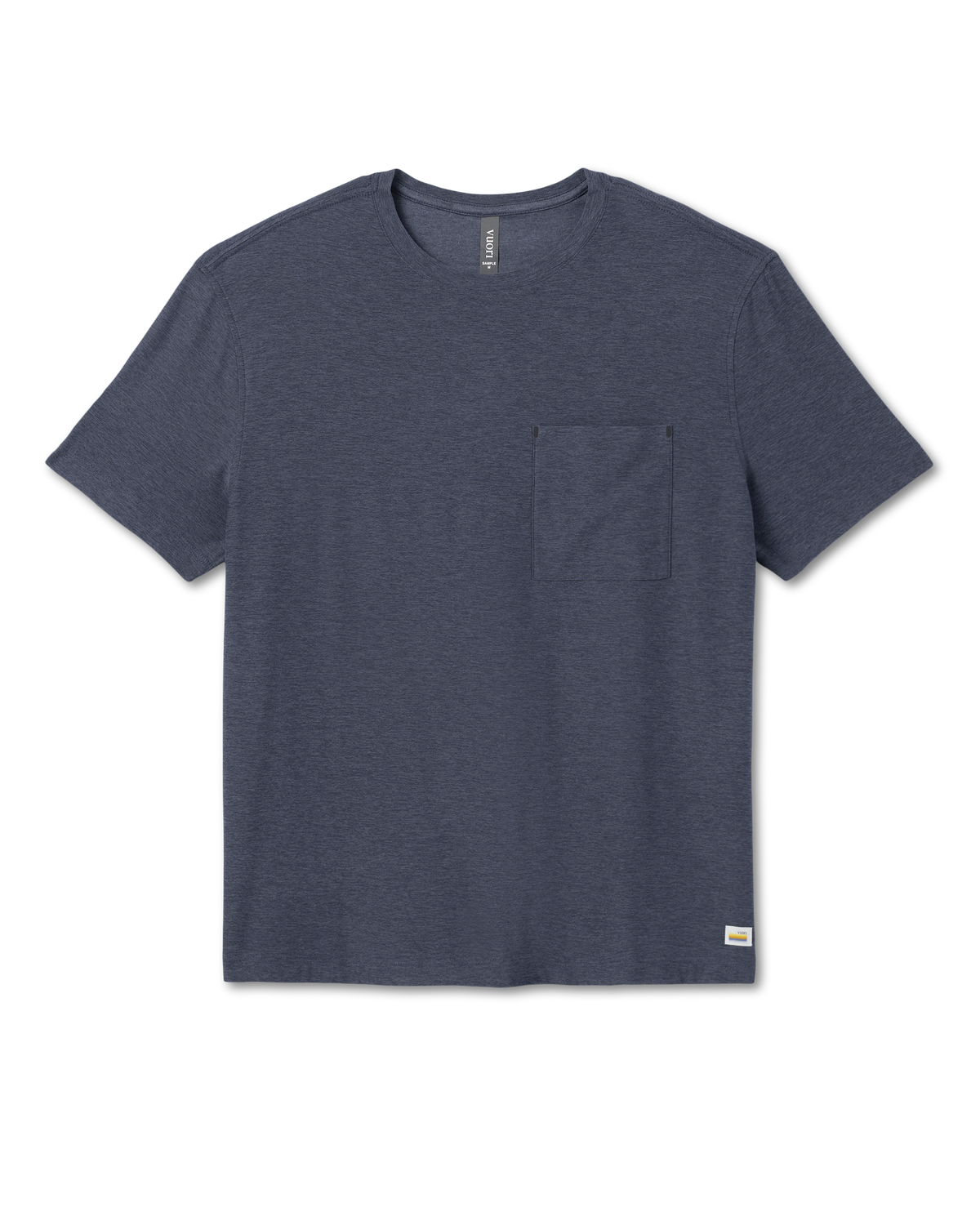 Short Sleeve Strato Pocket Tee-Relaxed Fit Dark Azure Heather - Image 6