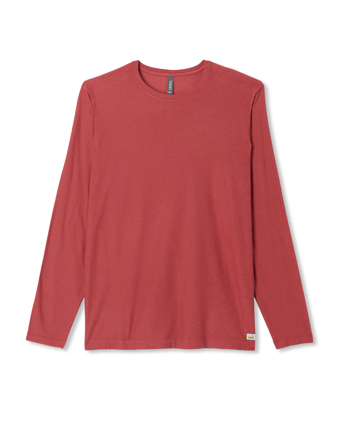 Long Sleeve Strato Tech Tee Fire Heather Workout Shirt - Image 6