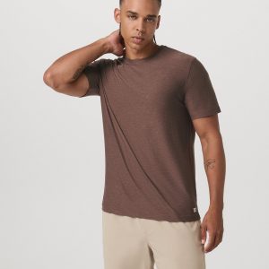 Strato Tech Tee Men's Sable Heather Performance T-Shirt