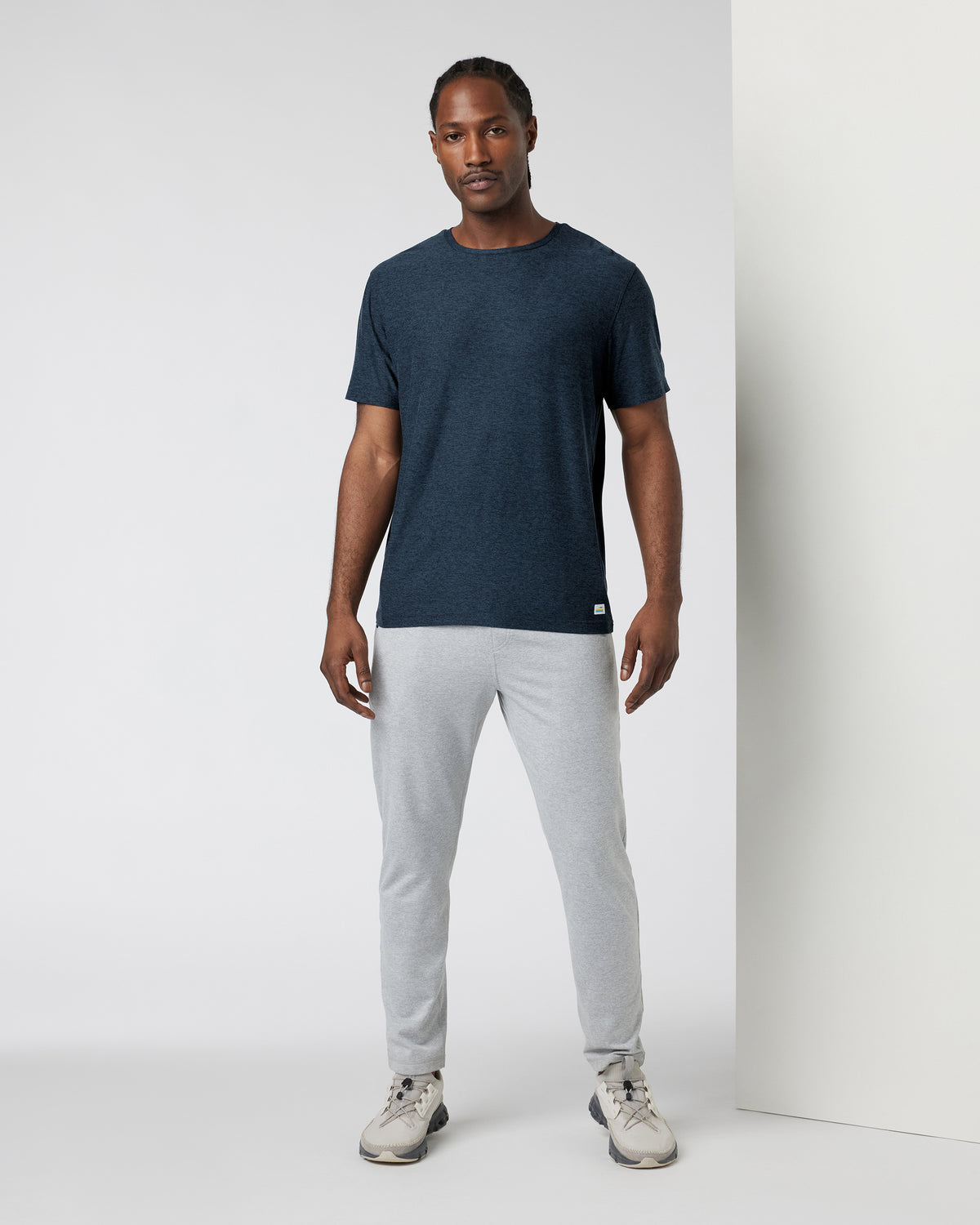 Strato Tech Tee Men's Navy Heather Blue Tee - Image 2