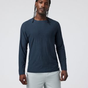 Long-Sleeve Strato Tech Tee Navy Long Sleeve Top