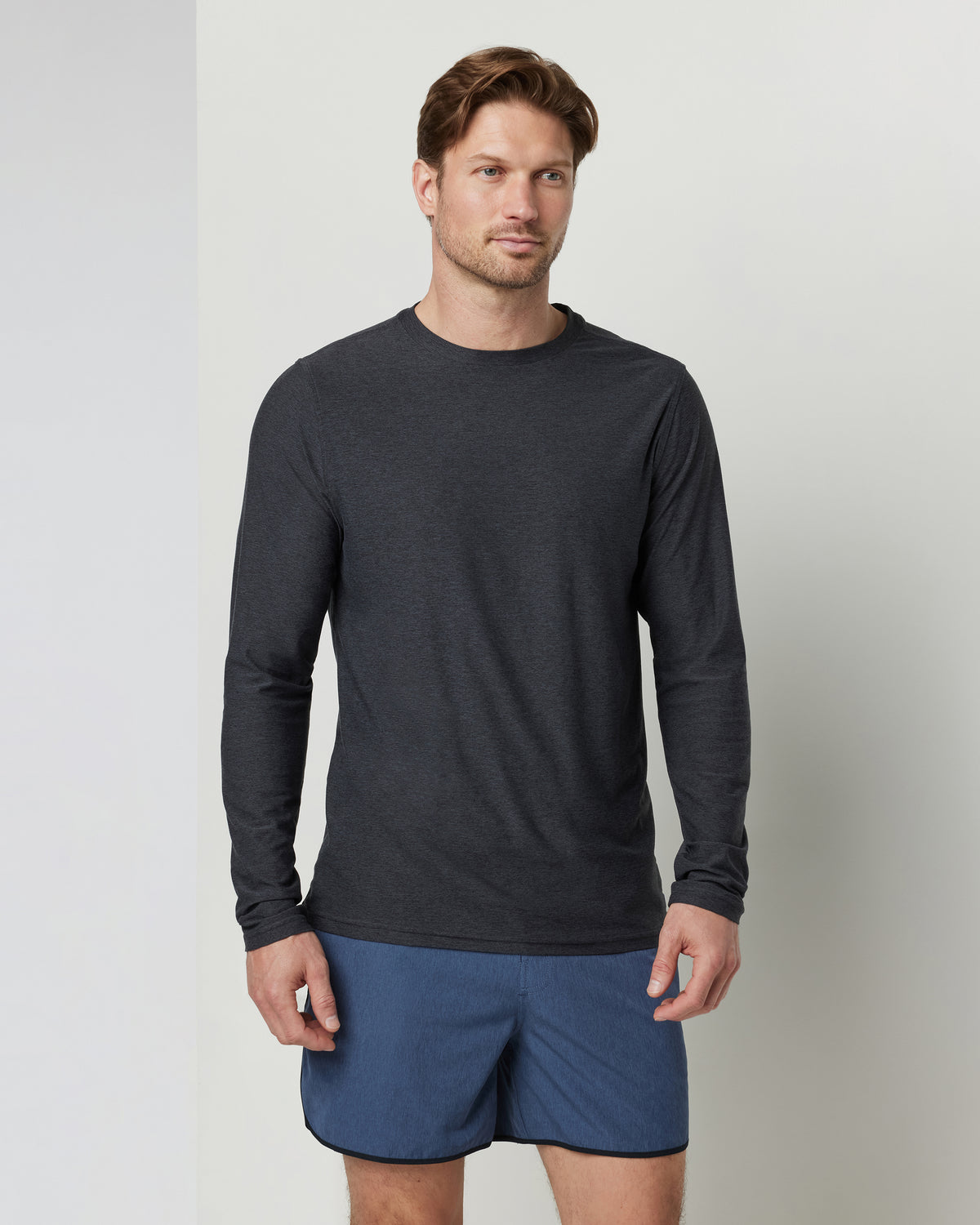 Long-Sleeve Strato Tech Tee Men's Charcoal Shirt
