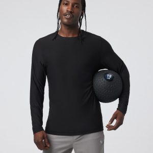 Long Sleeve Strato Tech Tee Men's Black Shirt