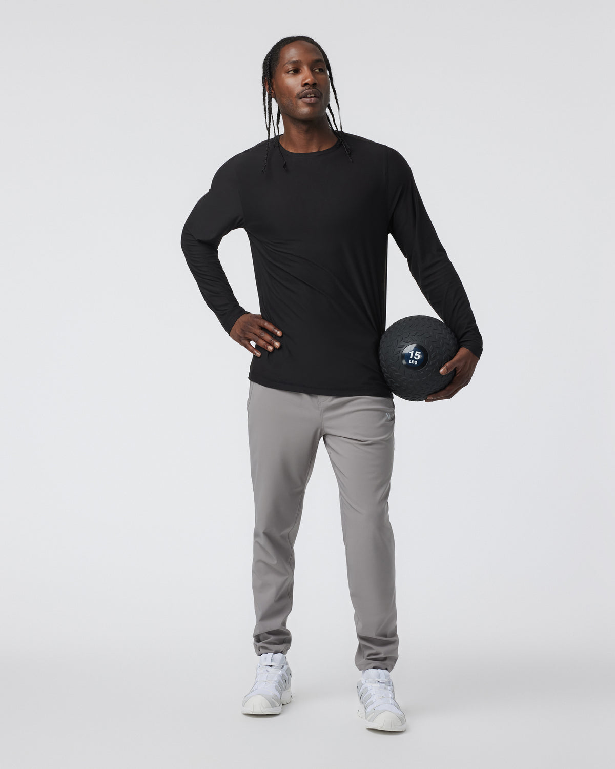 Long Sleeve Strato Tech Tee Men's Black Shirt - Image 2