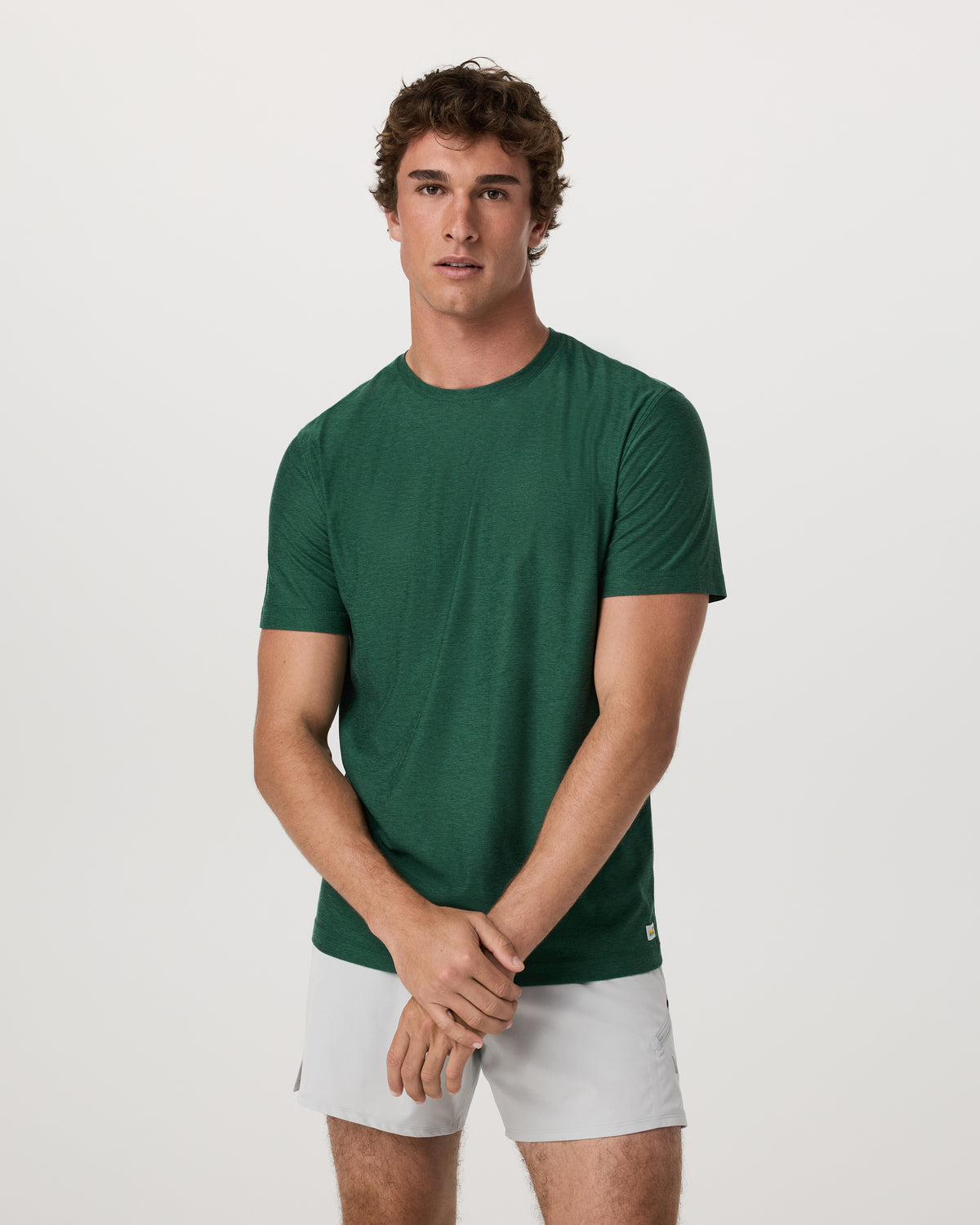 Strato Tech Tee Men's Viridian Heather Performance Shirt