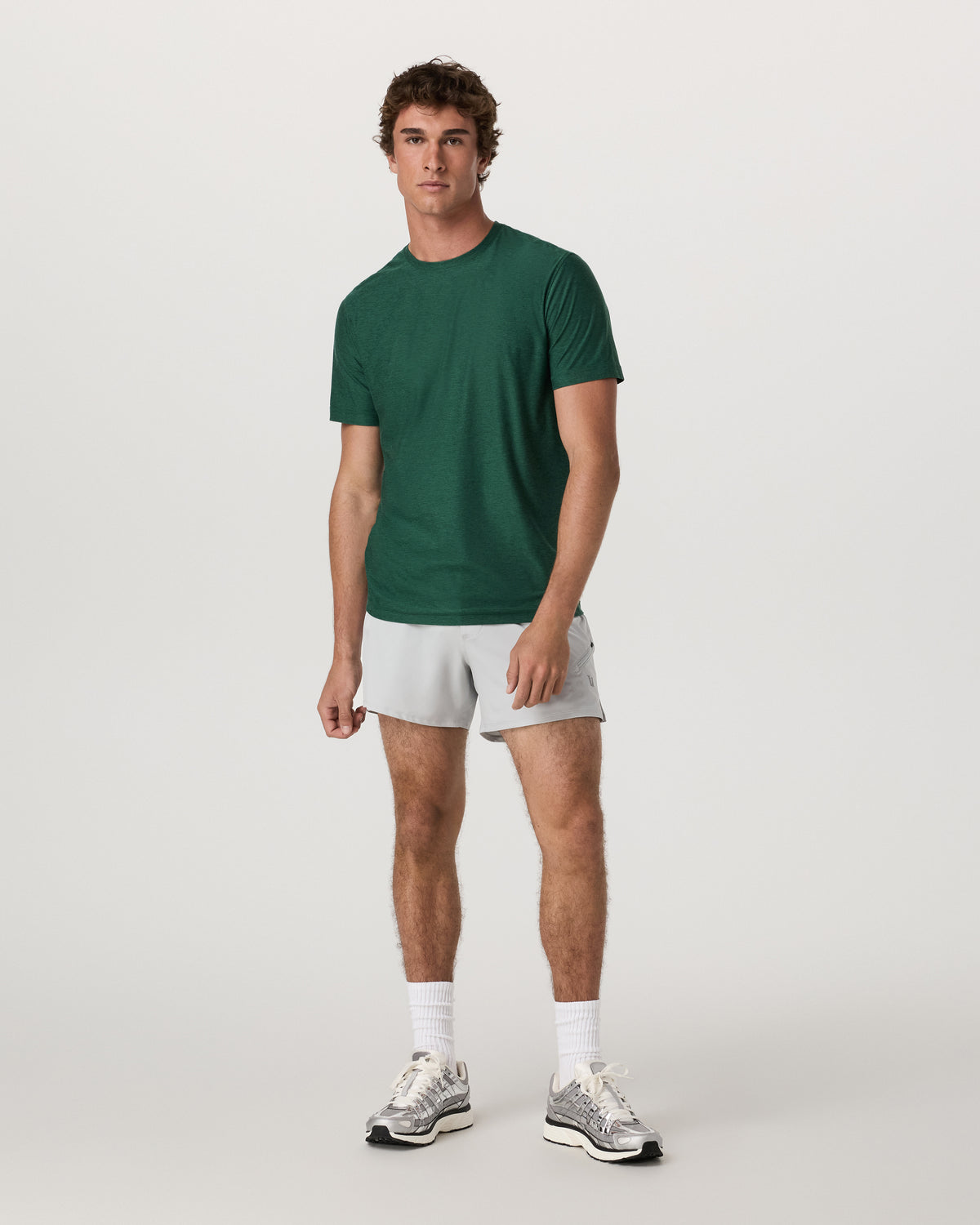Strato Tech Tee Men's Viridian Heather Performance Shirt - Image 5