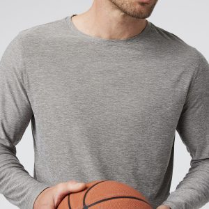 Long-Sleeve Strato Tech Tee Heather Grey Shirt