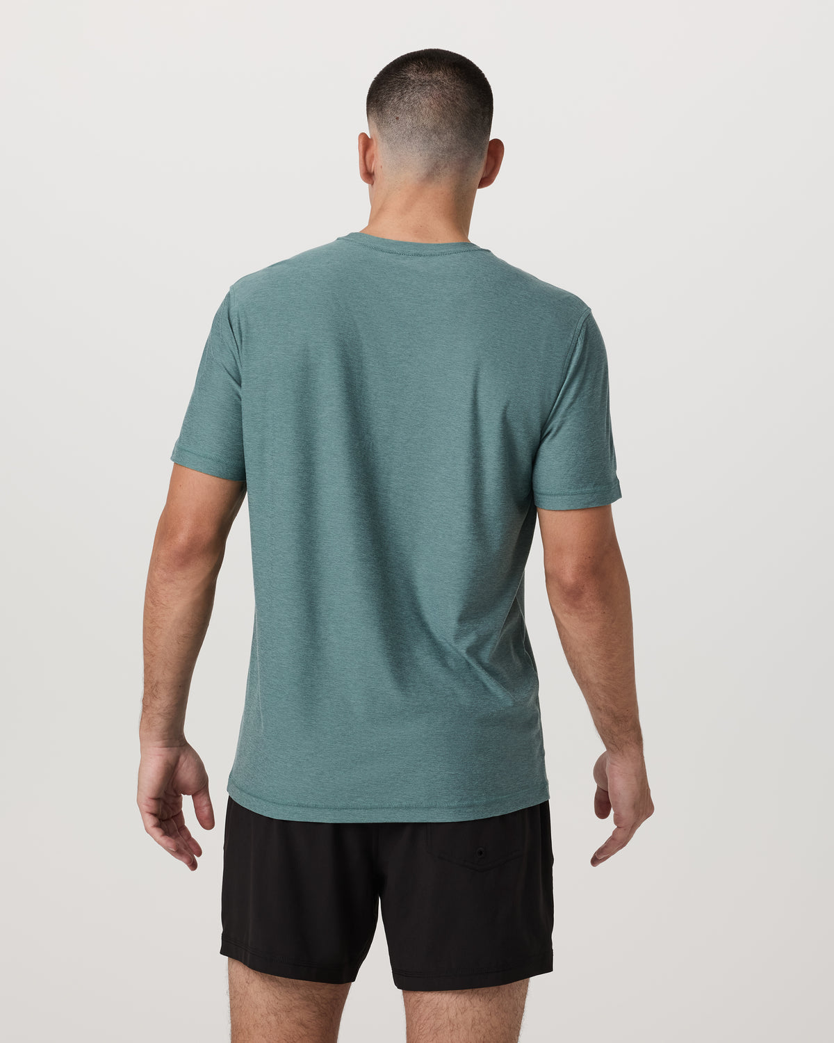 Strato Tech Tee Men's Bluegrass Heather T-Shirt - Image 3