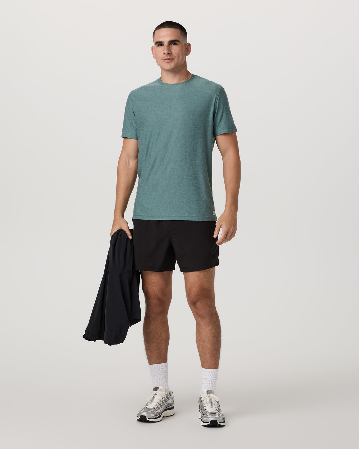 Strato Tech Tee Men's Bluegrass Heather T-Shirt - Image 4