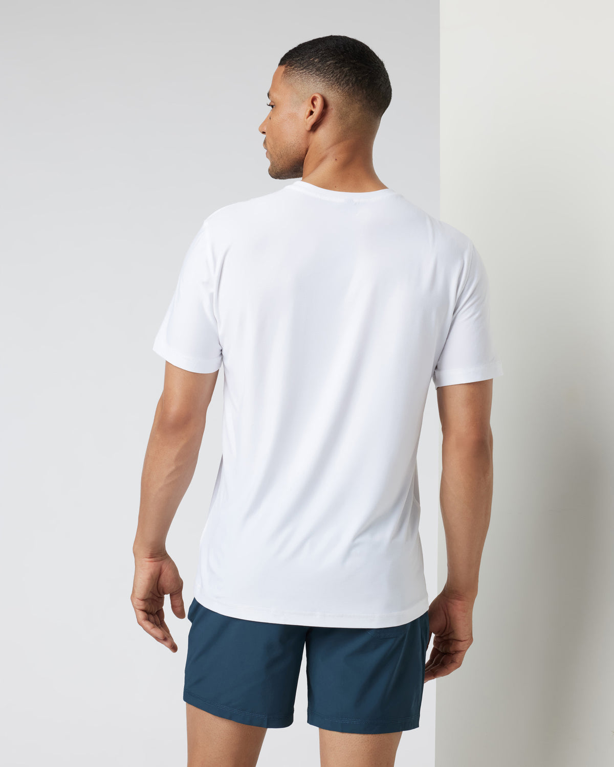 Strato Tech Tee Men's White Tech Shirt - Image 3