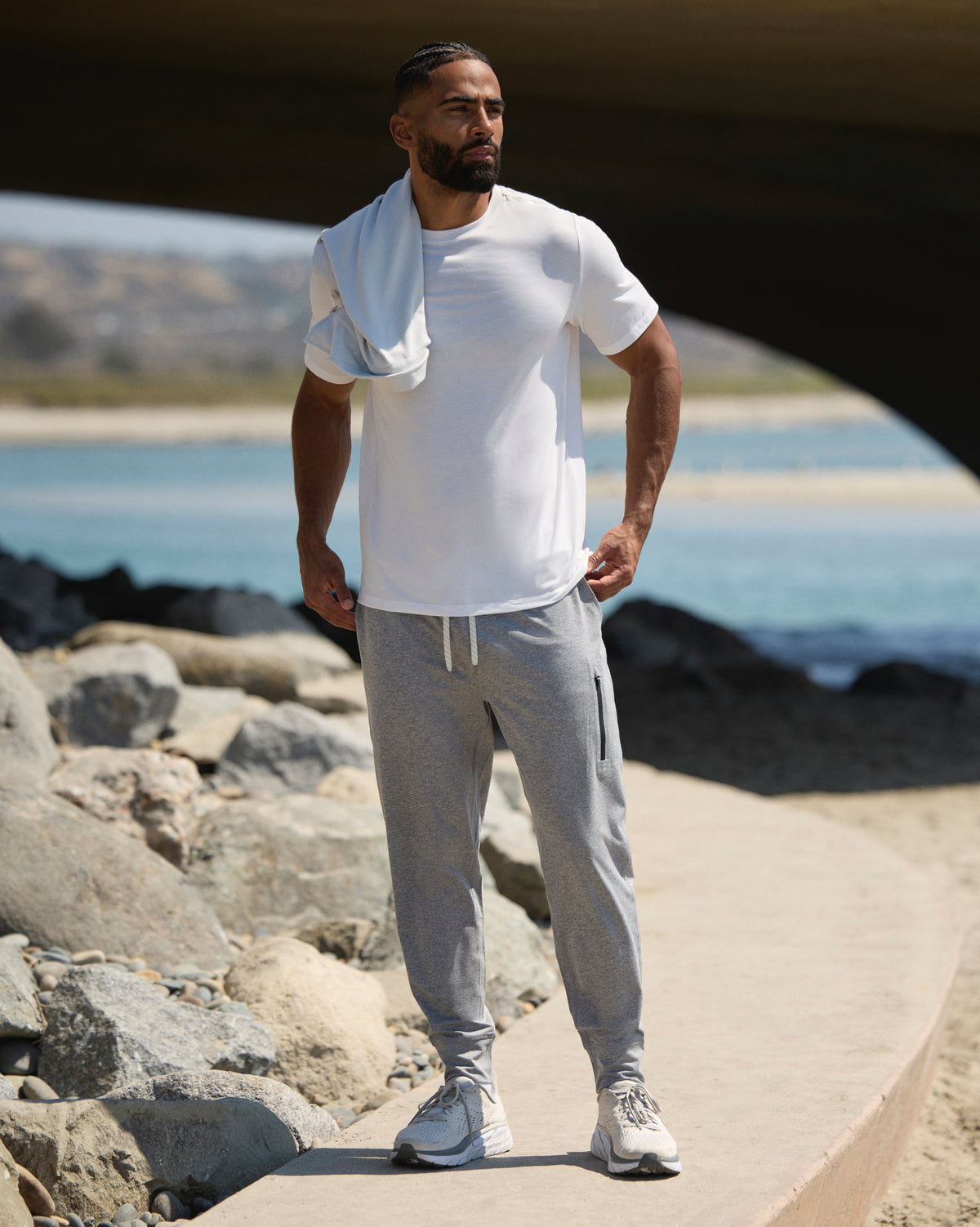 Strato Tech Tee Men's White Tech Shirt - Image 4