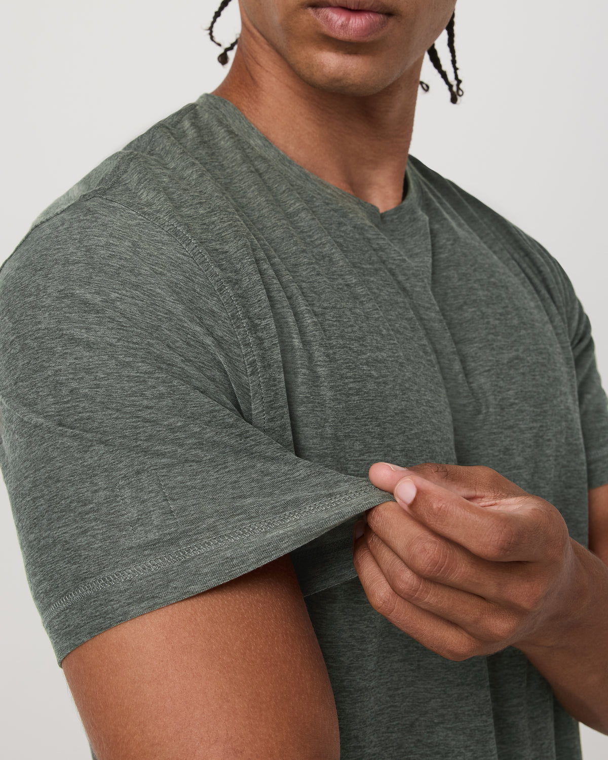 Strato Tech Tee Men's River Rock Heather T-Shirt - Image 4