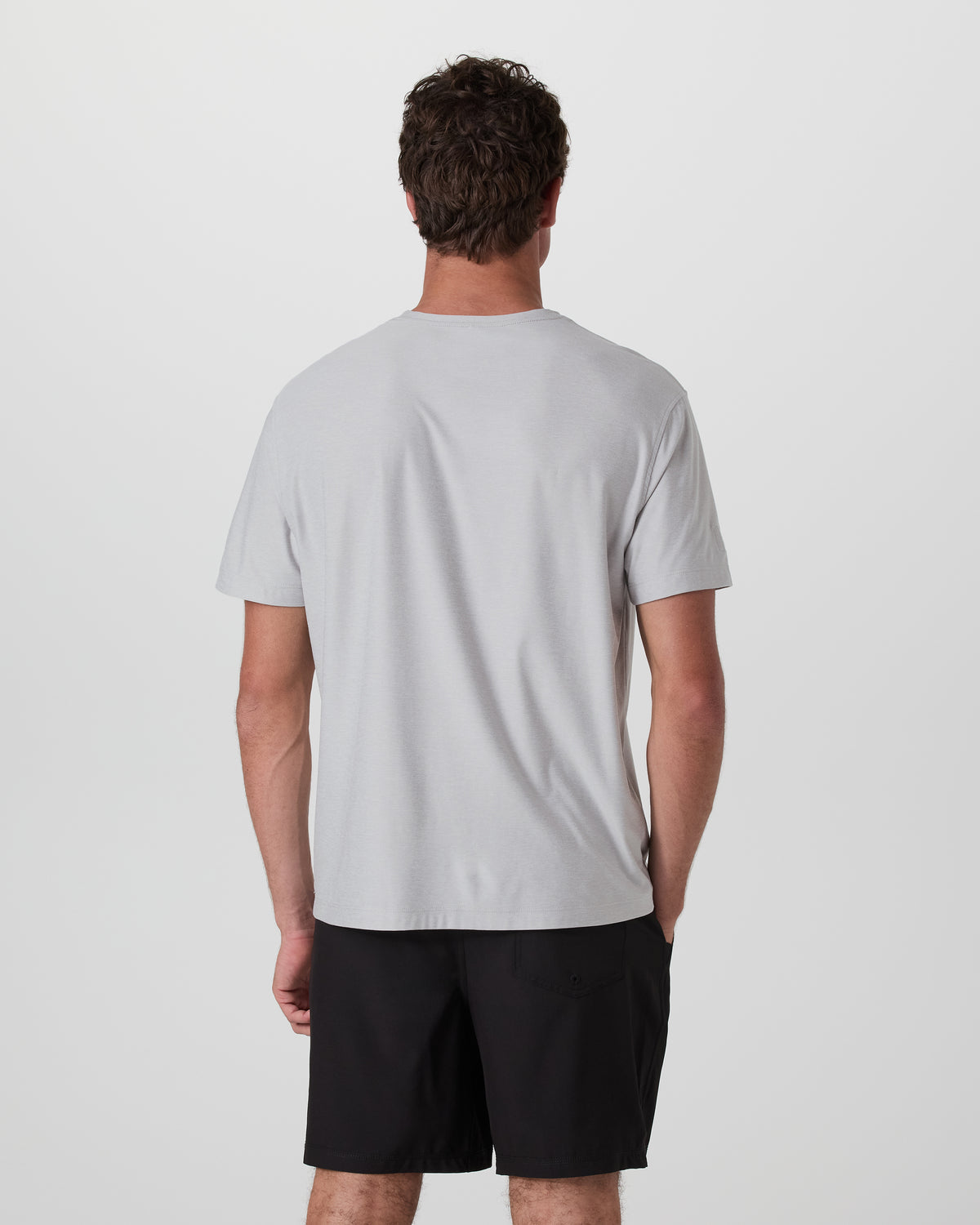 Short Sleeve Strato Pocket Tee - Relaxed Fit Platinum Heather - Image 5