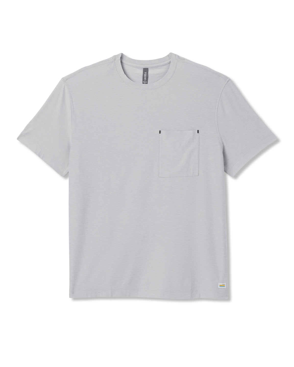 Short Sleeve Strato Pocket Tee - Relaxed Fit Platinum Heather - Image 6