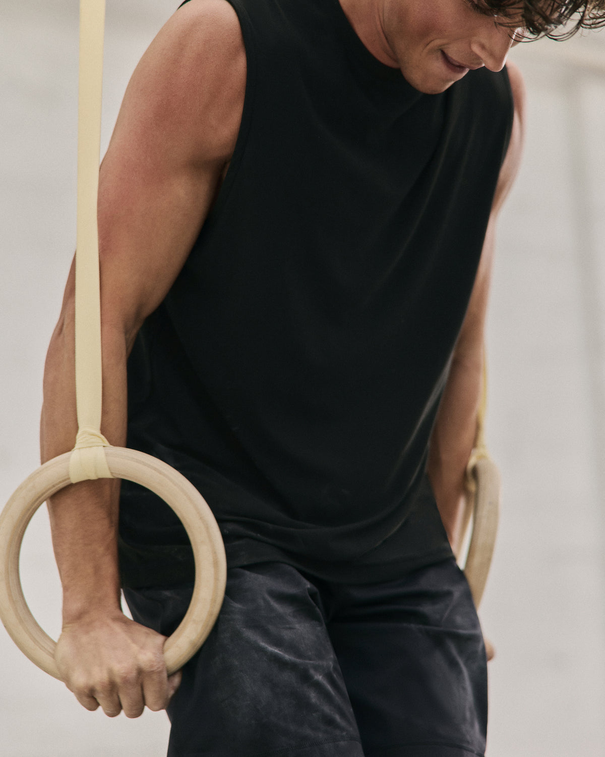 Strato Muscle Tee Men's Black Muscle Shirt