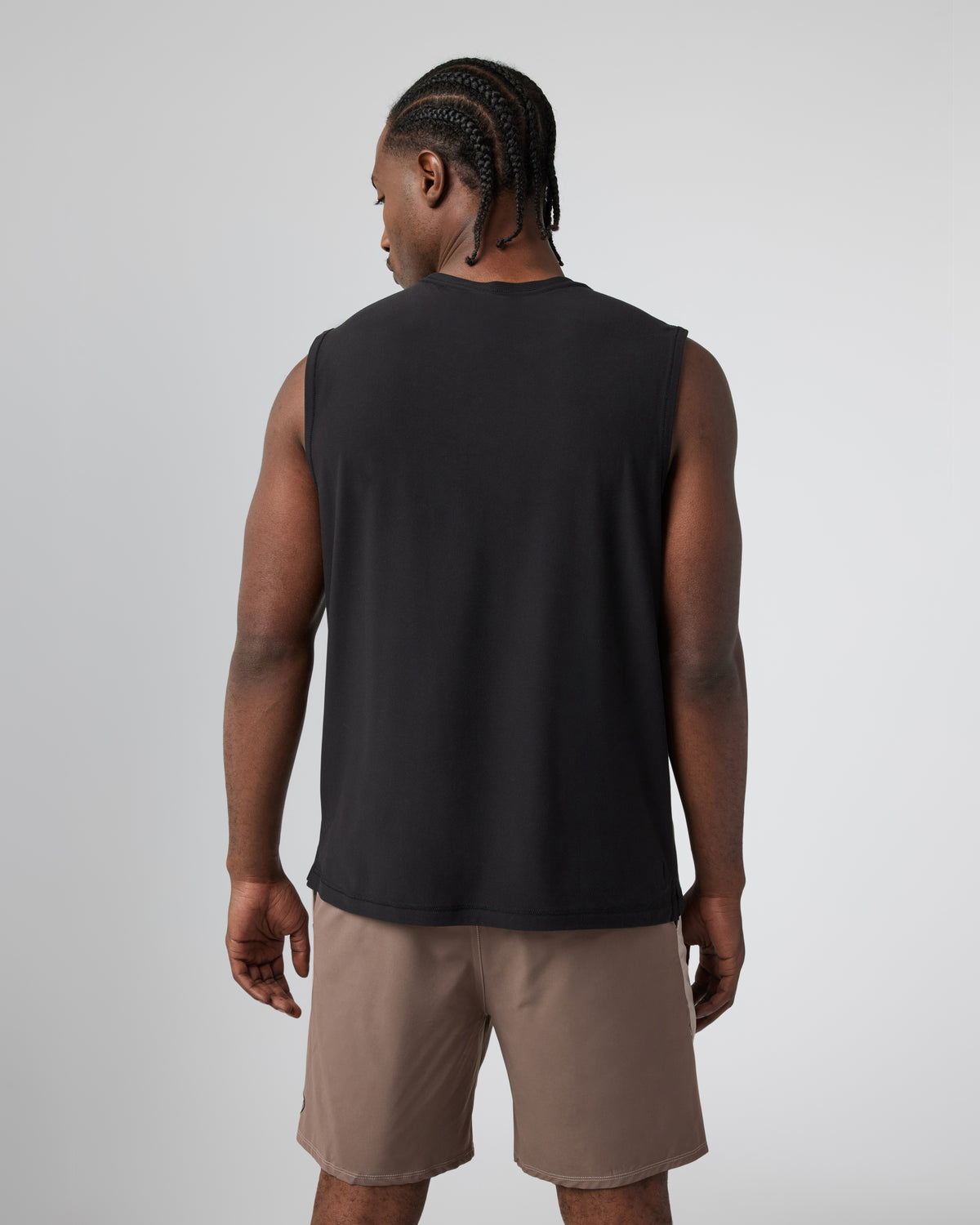 Strato Muscle Tee Men's Black Muscle Shirt - Image 3