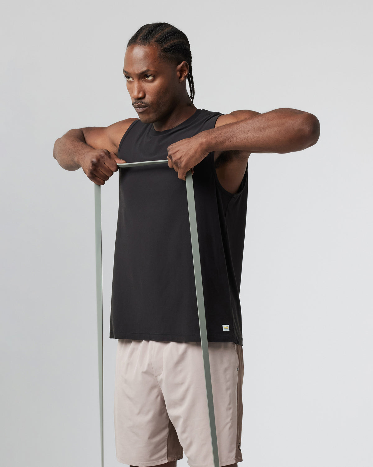 Strato Muscle Tee Men's Black Muscle Shirt - Image 4