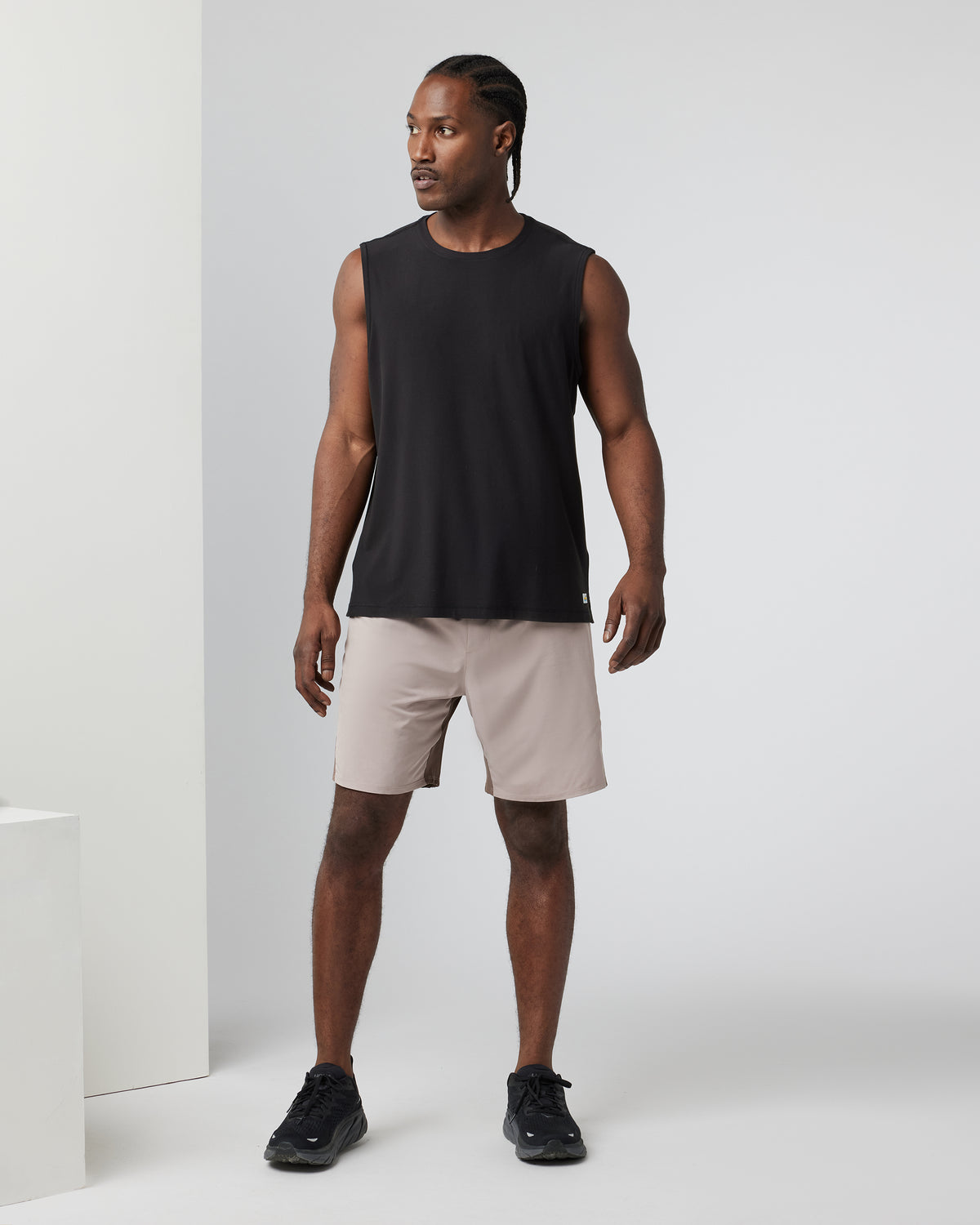Strato Muscle Tee Men's Black Muscle Shirt - Image 5