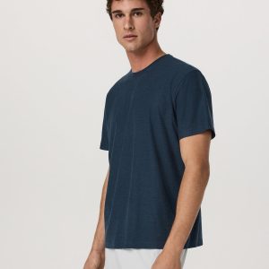 Men's Short Sleeve Strato Tee - Relaxed Fit Navy Heather