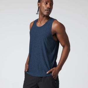 Strato Tech Tank Men's Navy Heather Tank Top