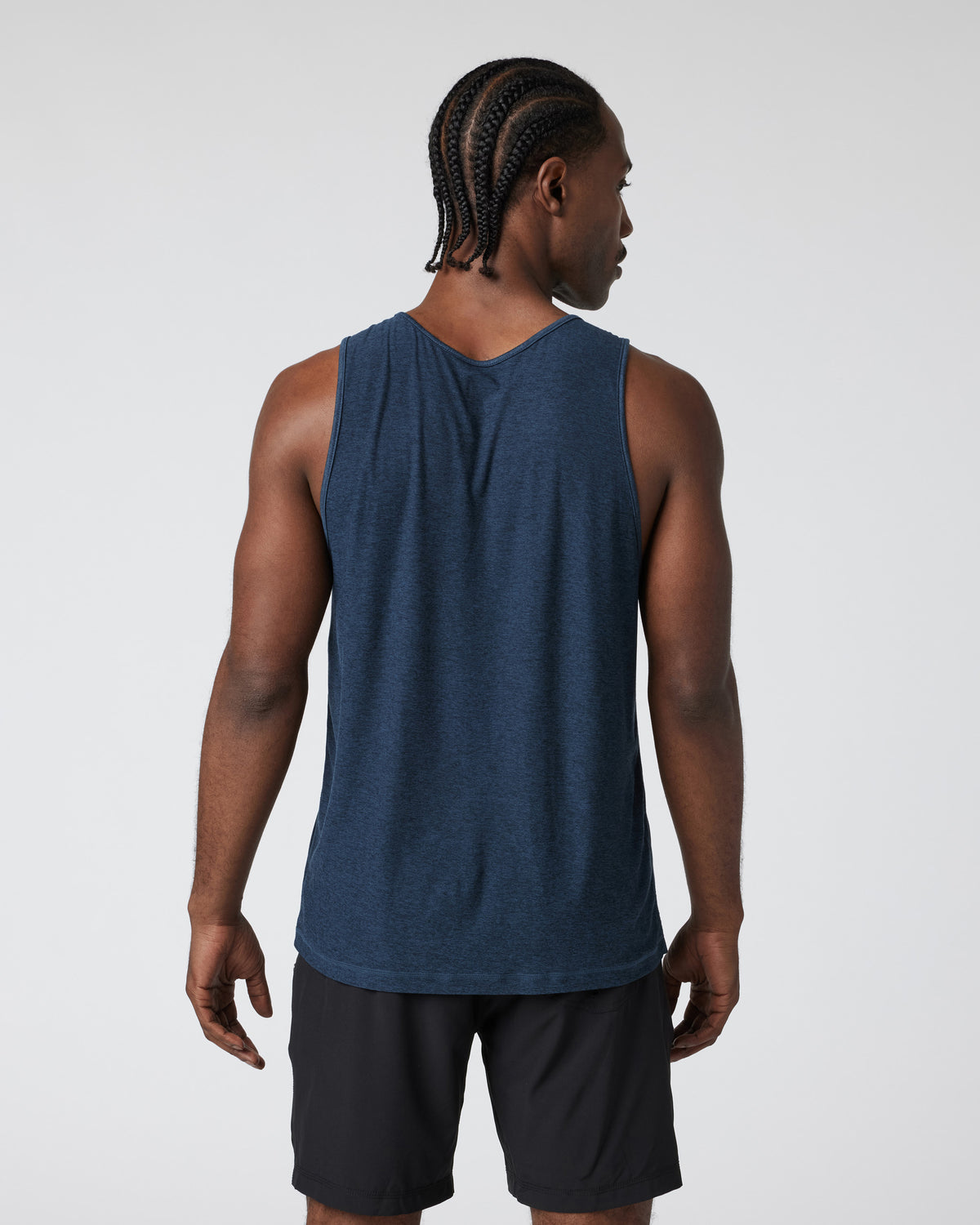 Strato Tech Tank Men's Navy Heather Tank Top - Image 2
