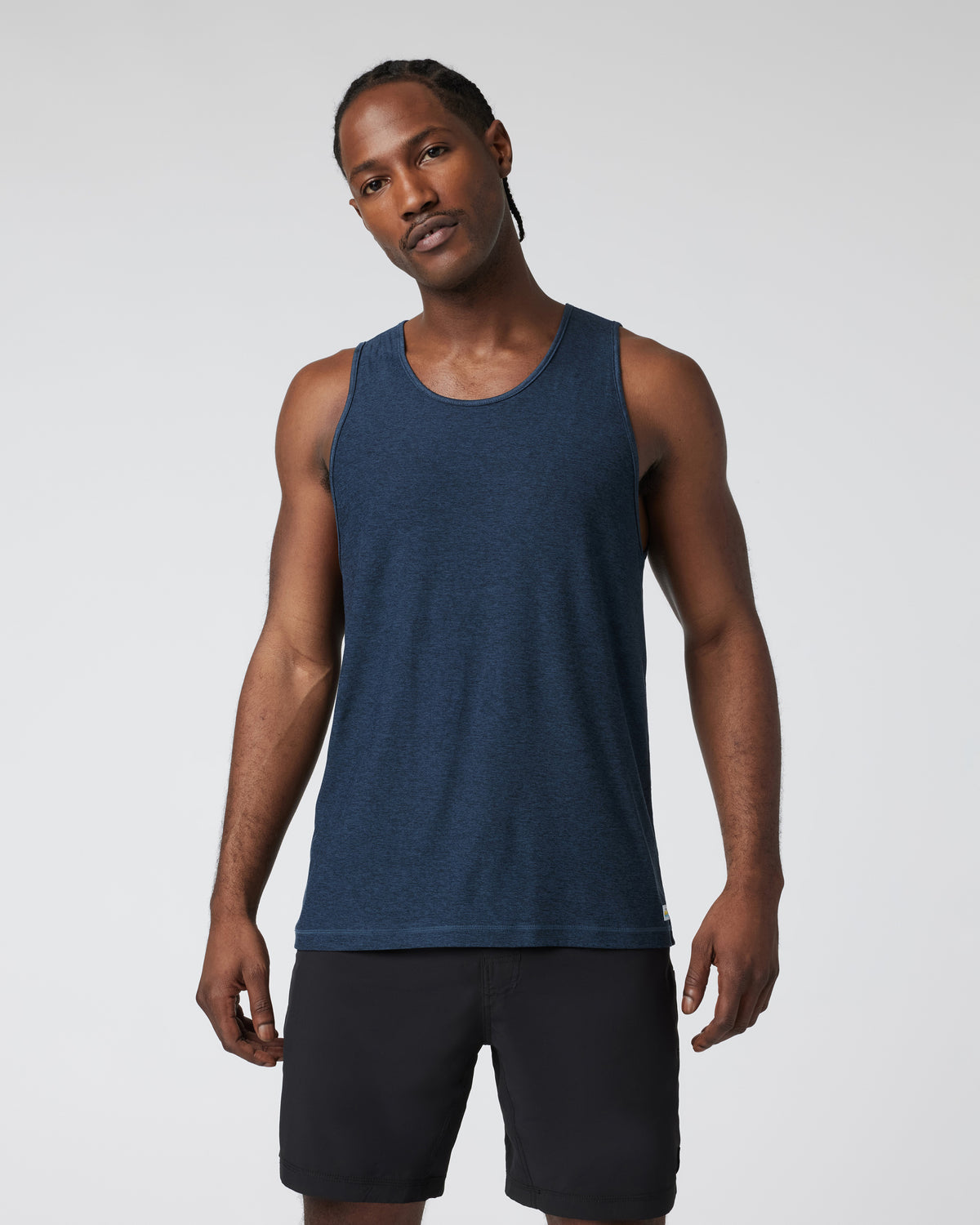 Strato Tech Tank Men's Navy Heather Tank Top - Image 4