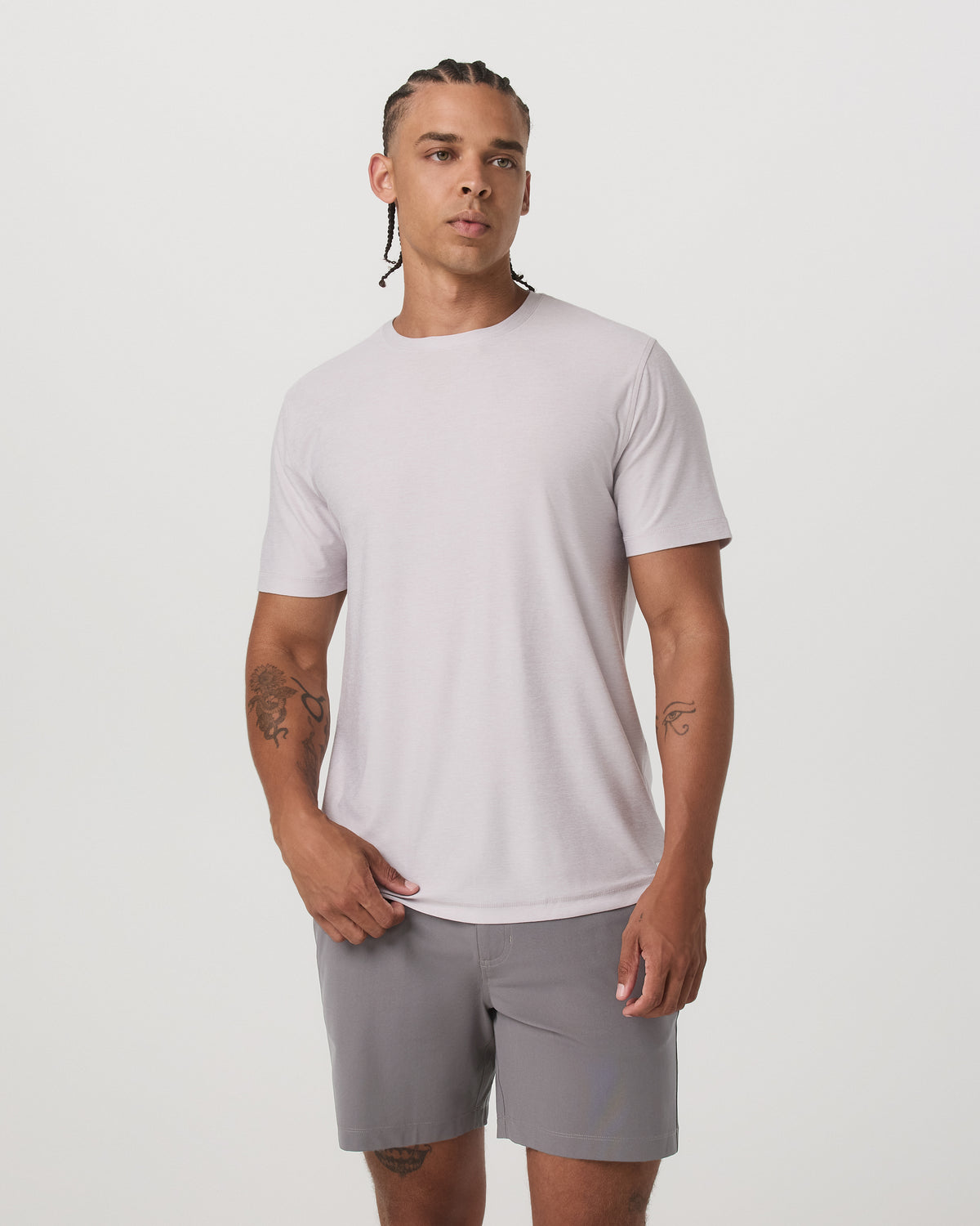 Strato Tech Tee Men's Thistle Heather Performance Shirt - Image 2