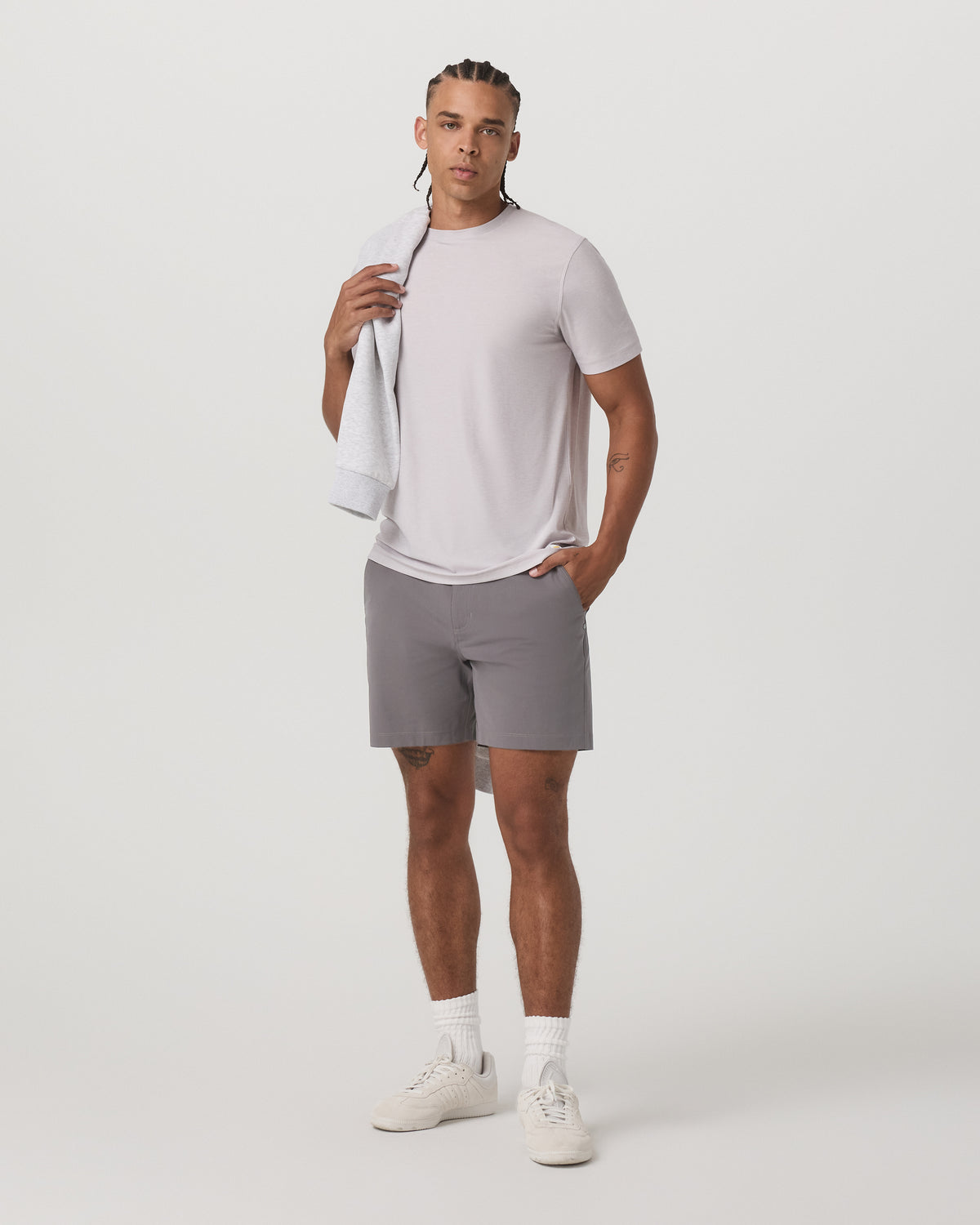 Strato Tech Tee Men's Thistle Heather Performance Shirt - Image 4