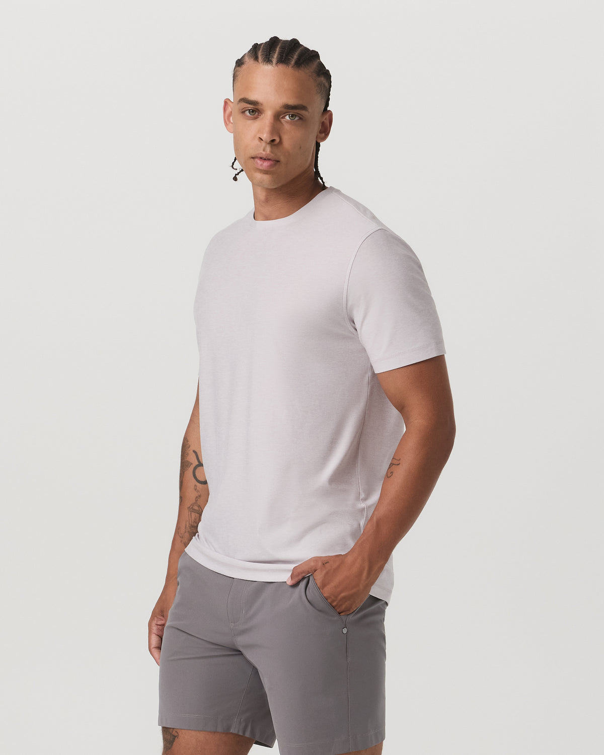 Strato Tech Tee Men's Thistle Heather Performance Shirt - Image 5