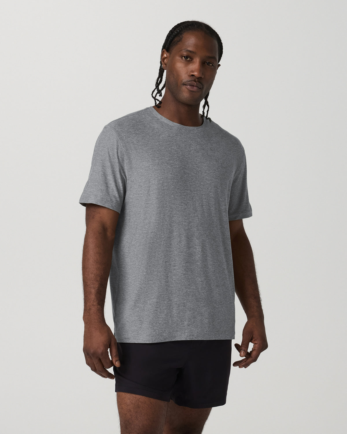 Short Sleeve Strato Tech Tee - Relaxed Fit Heather Grey