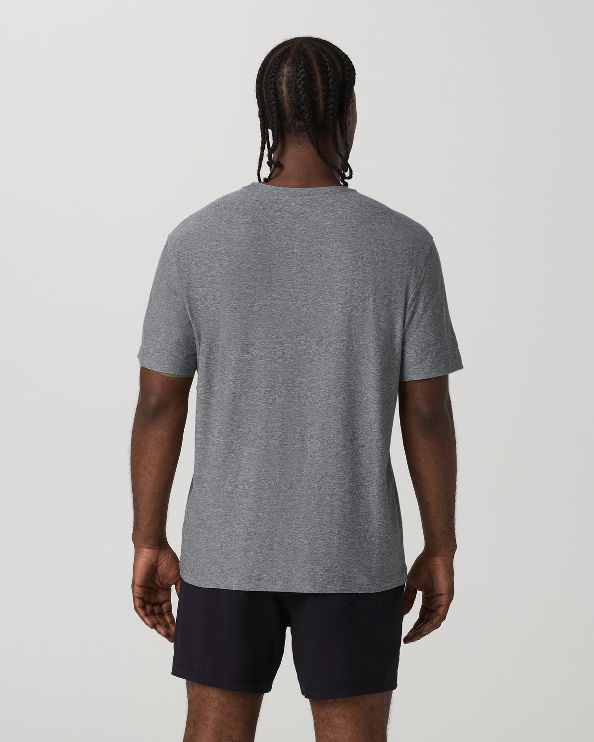 Short Sleeve Strato Tech Tee - Relaxed Fit Heather Grey - Image 3